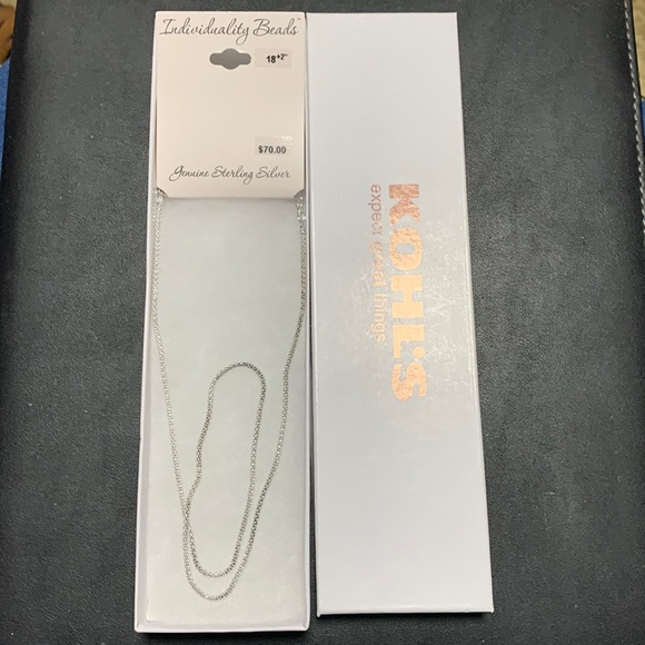 18” Sterling Silver Necklace - Picture 1 of 4